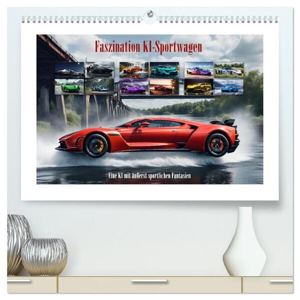 Faszination KI-Sportwagen (hochwertiger Premium Wandkalender 2026 DIN A2 quer) Kunstdruck in Hochglanz