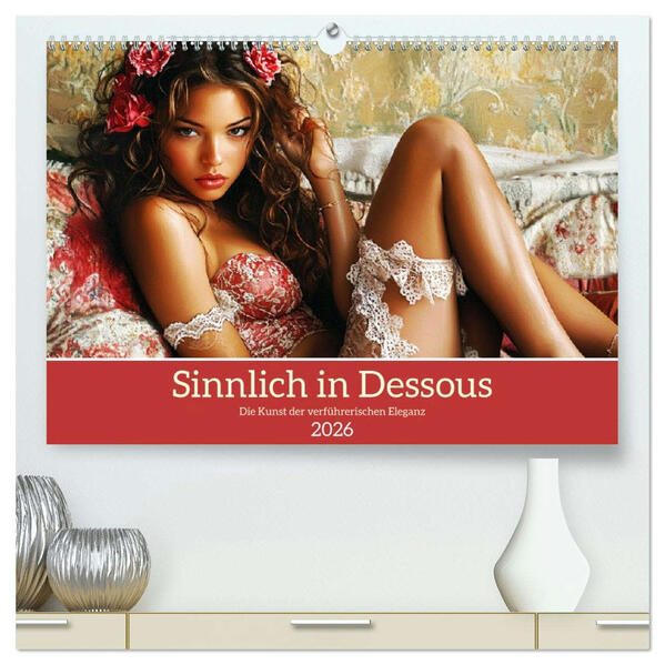 Sinnlich in Dessous. Die Kunst der verführerischen Eleganz (hochwertiger Premium Wandkalender 2026 DIN A2 quer) Kunstdruck in Hochglanz