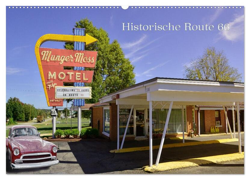 Historic Route 66 - National Scenic Byway (Wandkalender 2026 DIN A2 quer) CALVENDO Monatskalender