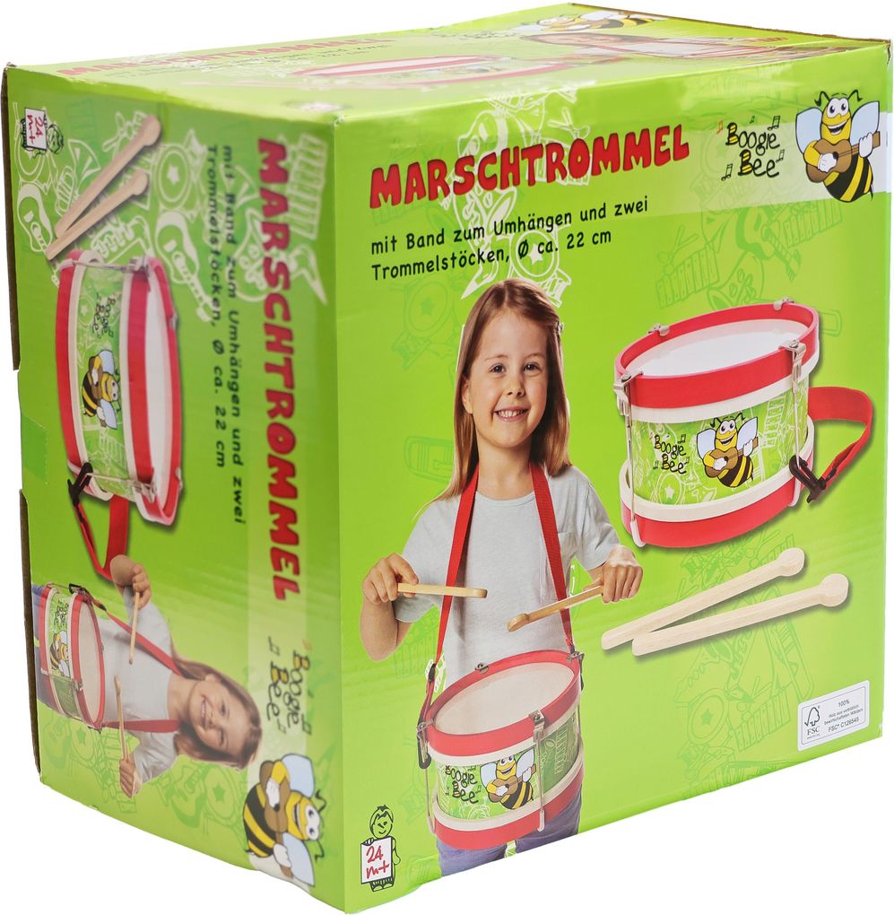 Boogie Bee Holz Marschtrommel #22 cm