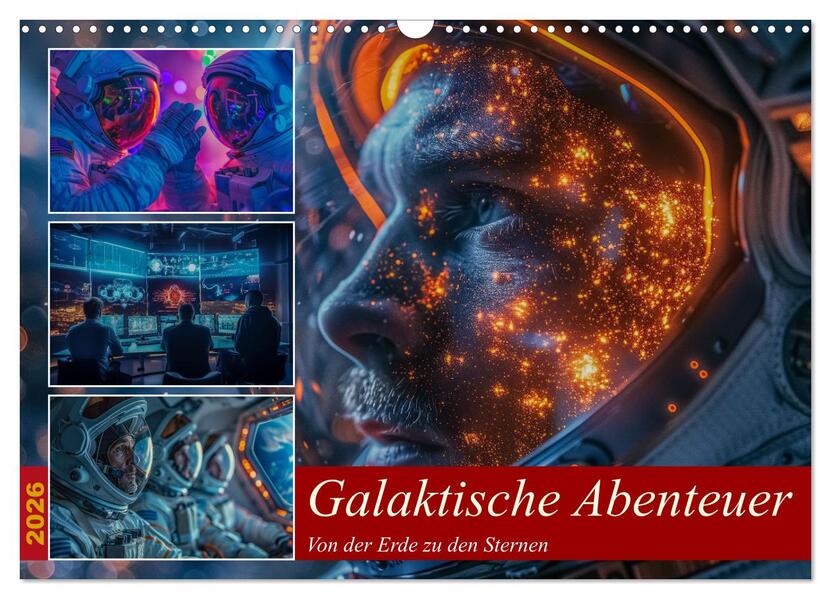 Galaktische Abenteuer (Wandkalender 2026 DIN A3 quer) CALVENDO Monatskalender