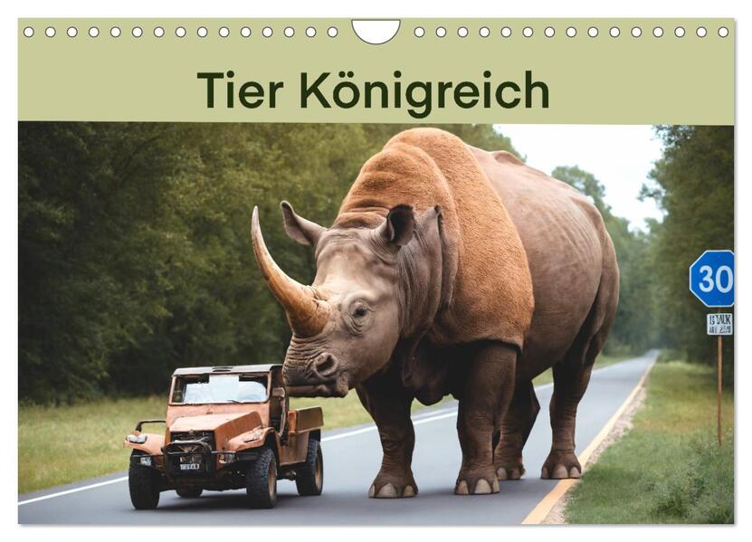Tier Königreich (Wandkalender 2026 DIN A4 quer) CALVENDO Monatskalender