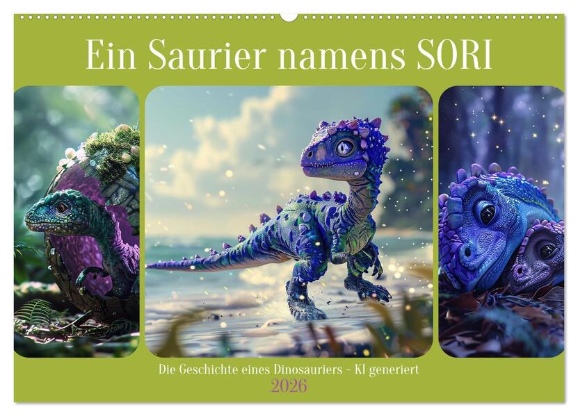 Ein Saurier namens Sori (Wandkalender 2026 DIN A2 quer) CALVENDO Monatskalender
