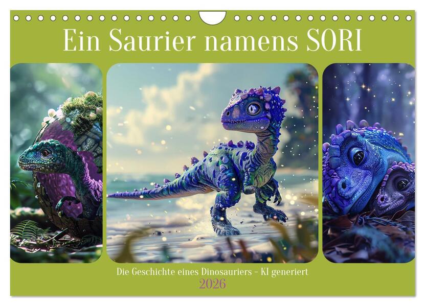 Ein Saurier namens Sori (Wandkalender 2026 DIN A4 quer) CALVENDO Monatskalender