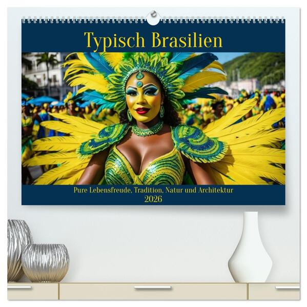 Typisch Brasilien (hochwertiger Premium Wandkalender 2026 DIN A2 quer) Kunstdruck in Hochglanz