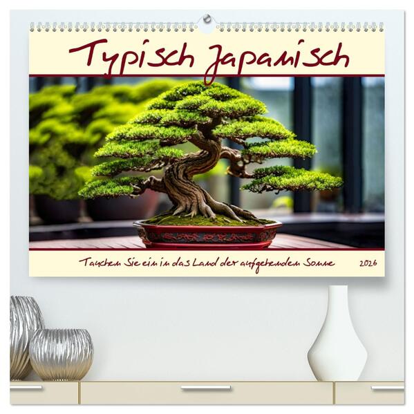 Typisch Japanisch (hochwertiger Premium Wandkalender 2026 DIN A2 quer) Kunstdruck in Hochglanz