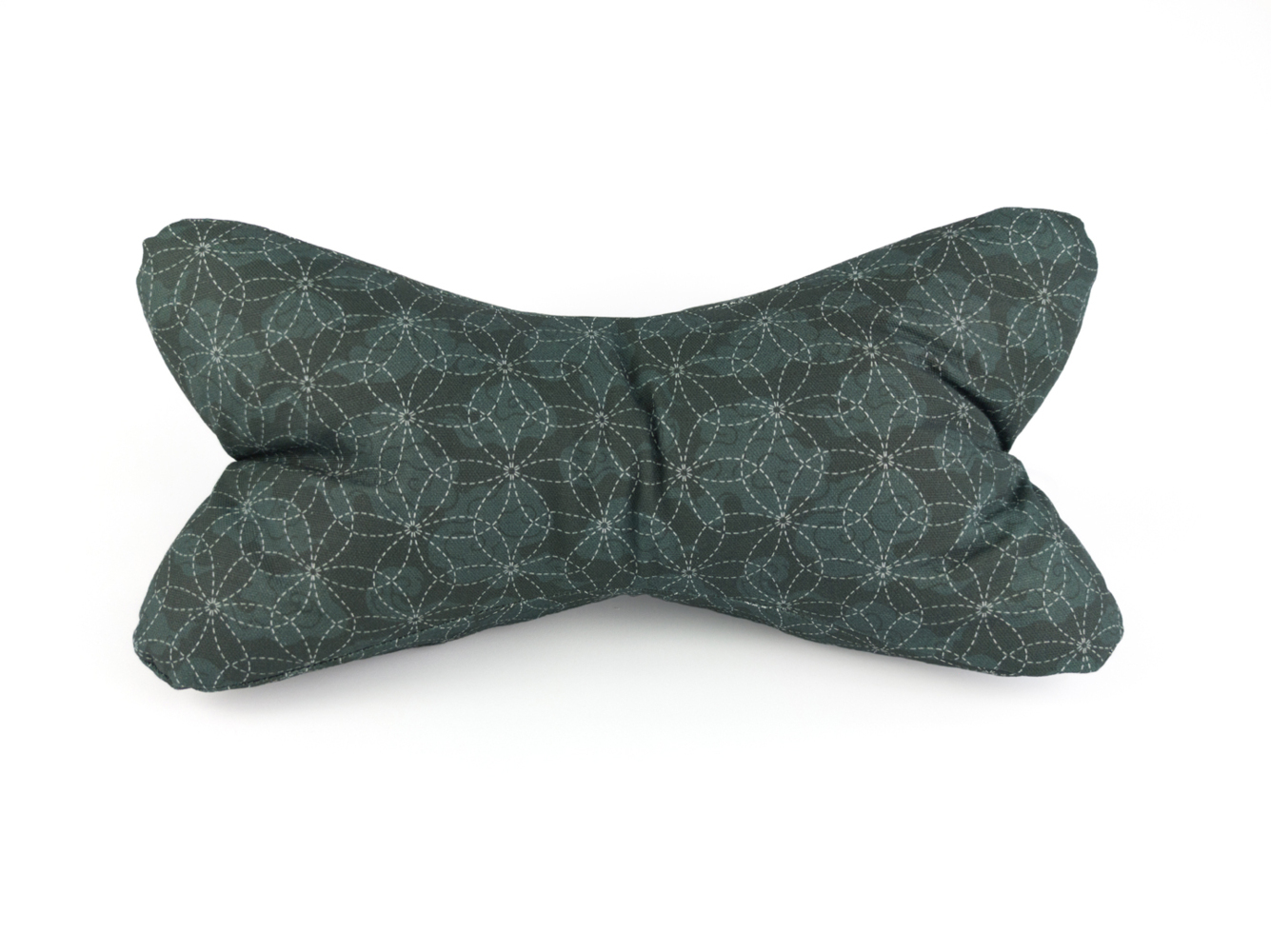 Leseknochen - Sashiko-Muster schwarzgrün
