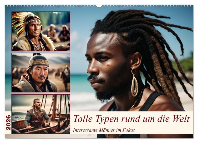 Tolle Typen rund um die Welt (Wandkalender 2026 DIN A2 quer) CALVENDO Monatskalender