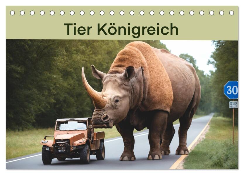 Tier Königreich (Tischkalender 2026 DIN A5 quer) CALVENDO Monatskalender