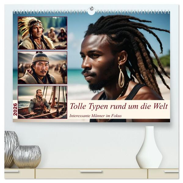 Tolle Typen rund um die Welt (hochwertiger Premium Wandkalender 2026 DIN A2 quer) Kunstdruck in Hochglanz