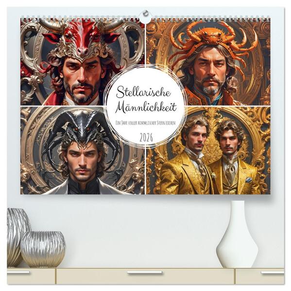 Stellarische Männlichkeit (hochwertiger Premium Wandkalender 2026 DIN A2 quer) Kunstdruck in Hochglanz