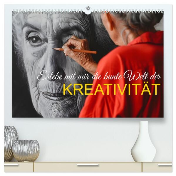 Erlebe mit mir die bunte Welt der Kreativität (hochwertiger Premium Wandkalender 2026 DIN A2 quer) Kunstdruck in Hochglanz