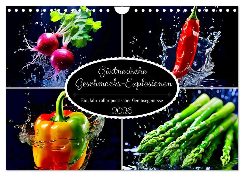 Gärtnerische Geschmacks-Explosionen (Wandkalender 2026 DIN A4 quer) CALVENDO Monatskalender