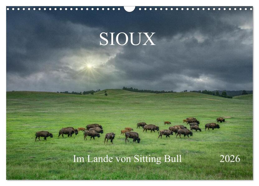 Sioux Im Lande von Sitting Bull (Wandkalender 2026 DIN A3 quer) CALVENDO Monatskalender
