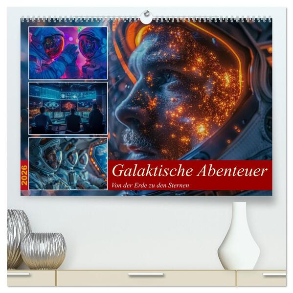 Galaktische Abenteuer (hochwertiger Premium Wandkalender 2026 DIN A2 quer) Kunstdruck in Hochglanz
