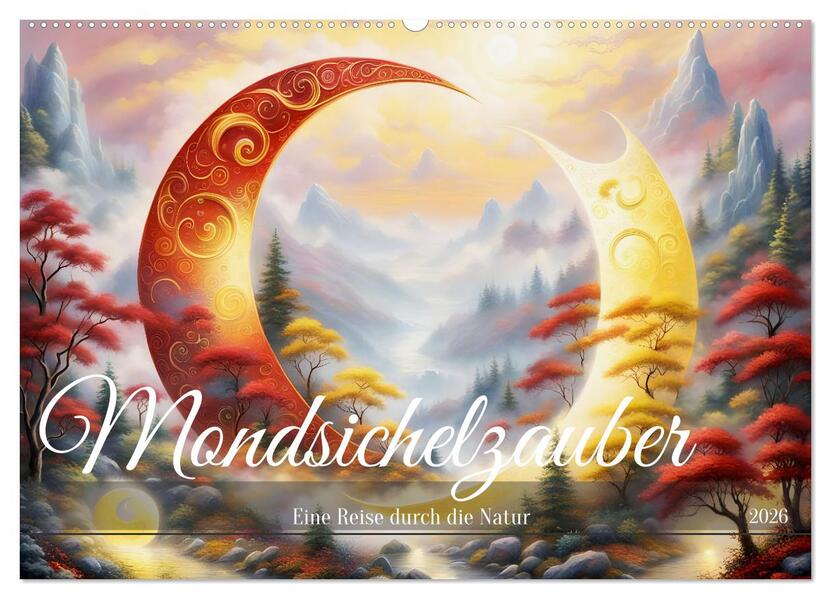 Mondsichelzauber Eine Reise durch die Natur (Wandkalender 2026 DIN A2 quer) CALVENDO Monatskalender