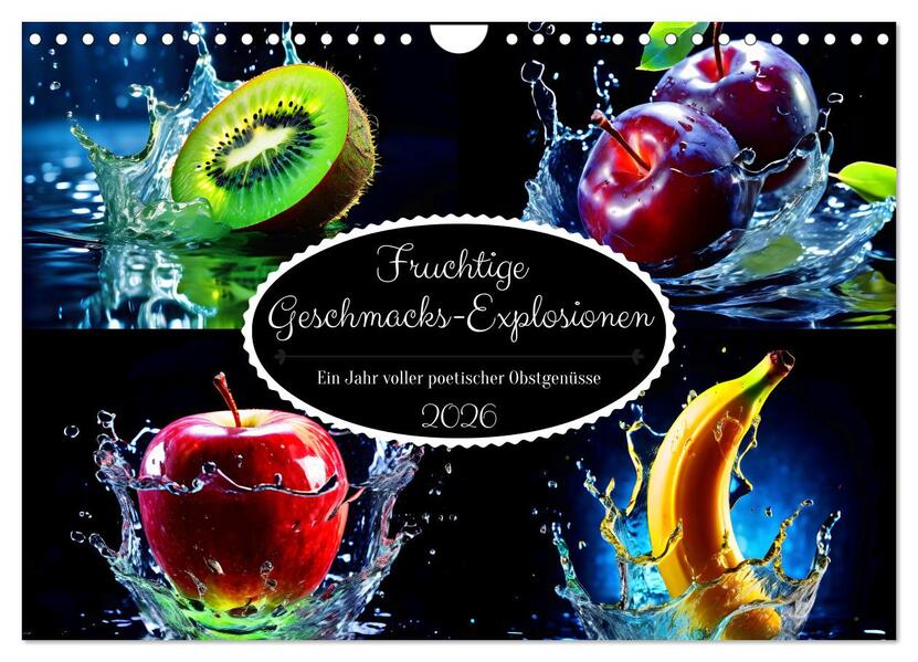 Fruchtige Geschmacks-Explosionen (Wandkalender 2026 DIN A4 quer) CALVENDO Monatskalender