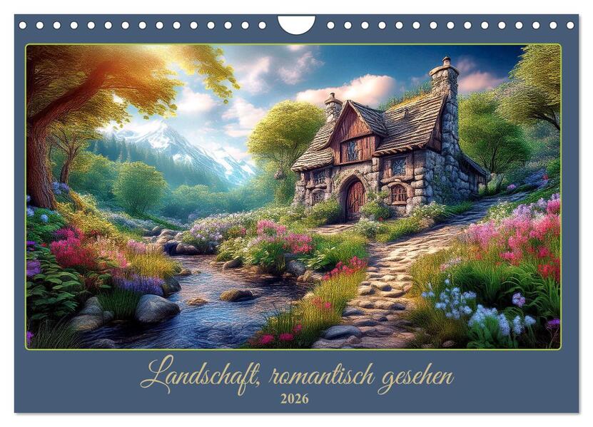 Landschaft romantisch gesehen (Wandkalender 2026 DIN A4 quer) CALVENDO Monatskalender