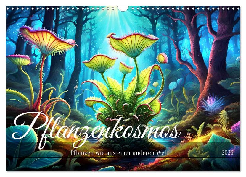 Pflanzenkosmos - Pflanzen wie aus einer anderen Welt (Wandkalender 2026 DIN A3 quer) CALVENDO Monatskalender