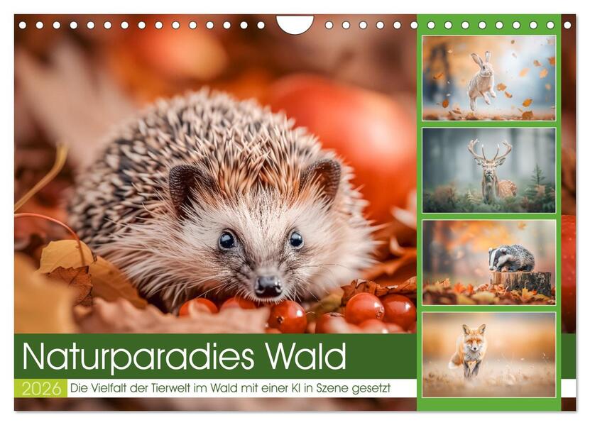 Naturparadies Wald (Wandkalender 2026 DIN A4 quer) CALVENDO Monatskalender