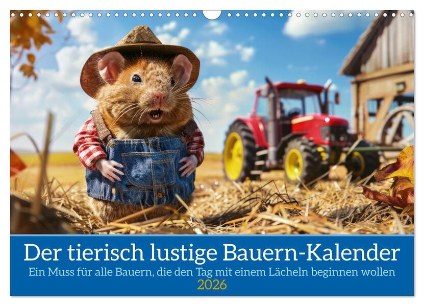 Der tierisch lustige Bauern-Kalender (Wandkalender 2026 DIN A3 quer) CALVENDO Monatskalender