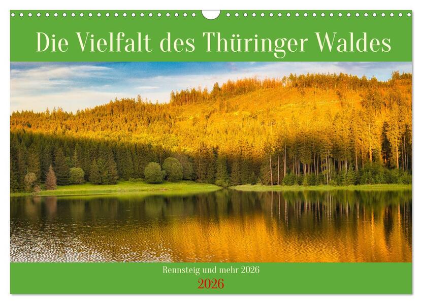 Die Vielfalt des Thüringer Waldes (Wandkalender 2026 DIN A3 quer) CALVENDO Monatskalender