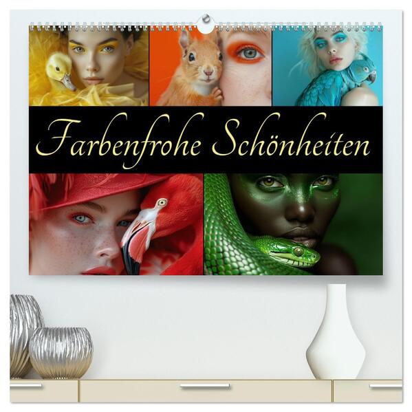 Farbenfrohe Schönheiten (hochwertiger Premium Wandkalender 2026 DIN A2 quer) Kunstdruck in Hochglanz
