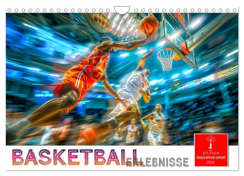 Basketball Erlebnisse (Wandkalender 2026 DIN A4 quer) CALVENDO Monatskalender