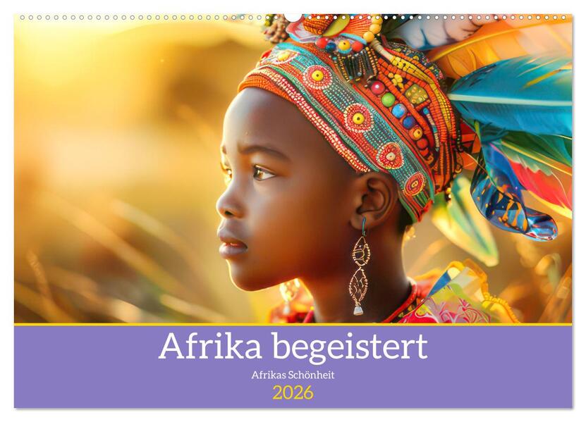Afrika begeistert - Afrikas Schönheit (Wandkalender 2026 DIN A2 quer) CALVENDO Monatskalender