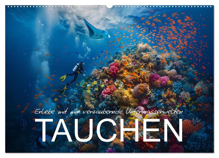 Erlebe mit mir verzaubernde Unterwasserwelten Tauchen (Wandkalender 2026 DIN A2 quer) CALVENDO Monatskalender