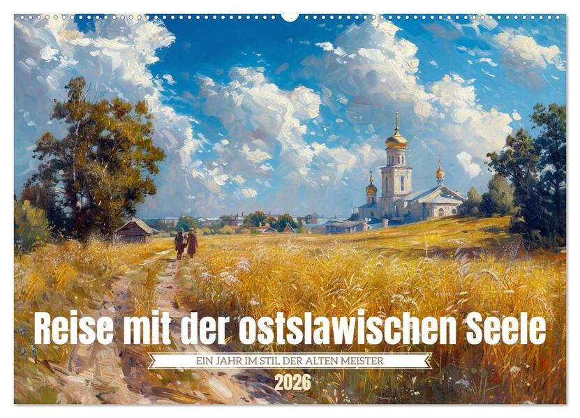 Reise mit der ostslawischen Seele (Wandkalender 2026 DIN A2 quer) CALVENDO Monatskalender
