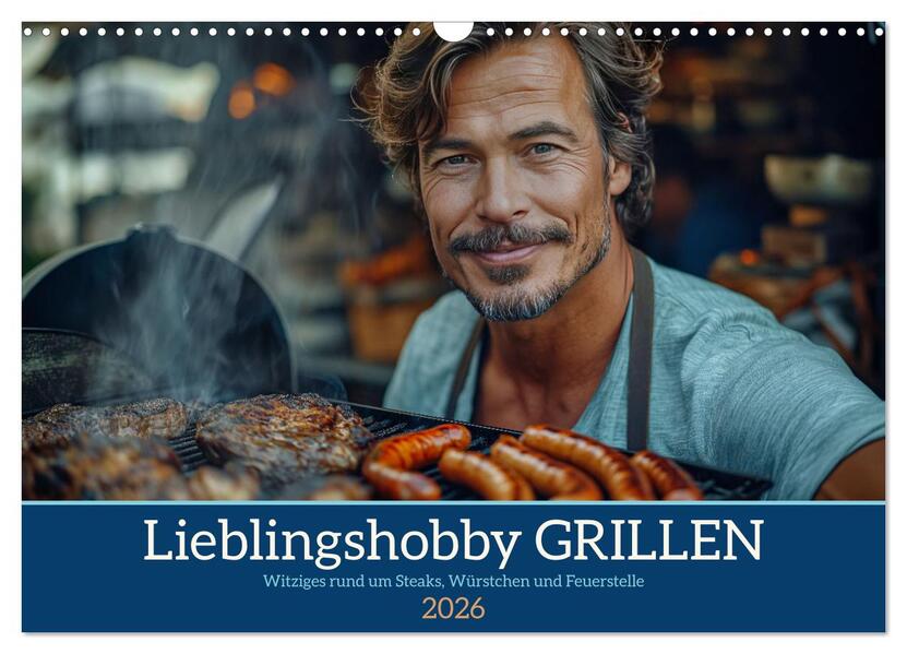 Lieblingshobby Grillen (Wandkalender 2026 DIN A3 quer) CALVENDO Monatskalender