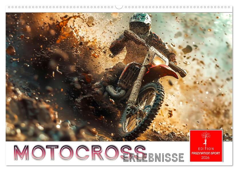 Motocross Erlebnisse (Wandkalender 2026 DIN A2 quer) CALVENDO Monatskalender