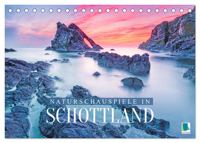 Naturschauspiele in Schottland (Tischkalender 2026 DIN A5 quer) CALVENDO Monatskalender