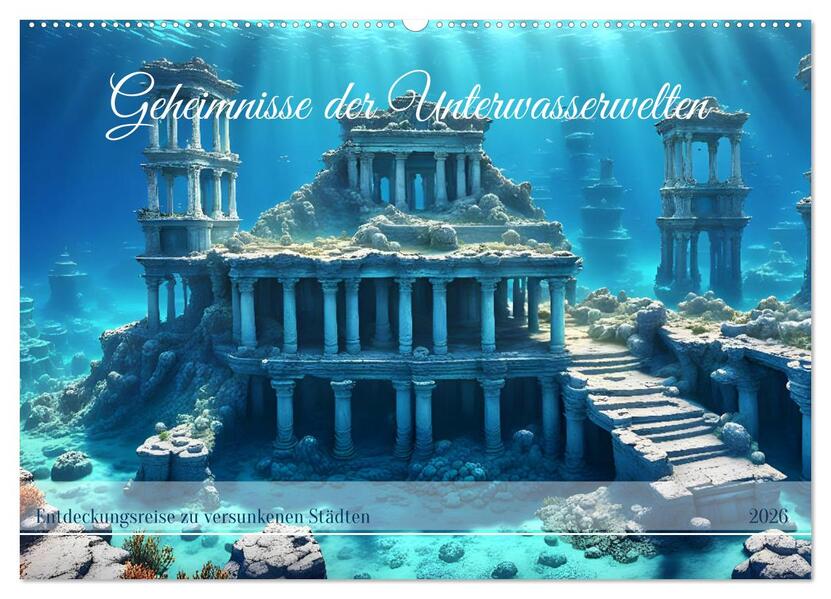 Geheimnisse der Unterwasserwelten (Wandkalender 2026 DIN A2 quer) CALVENDO Monatskalender