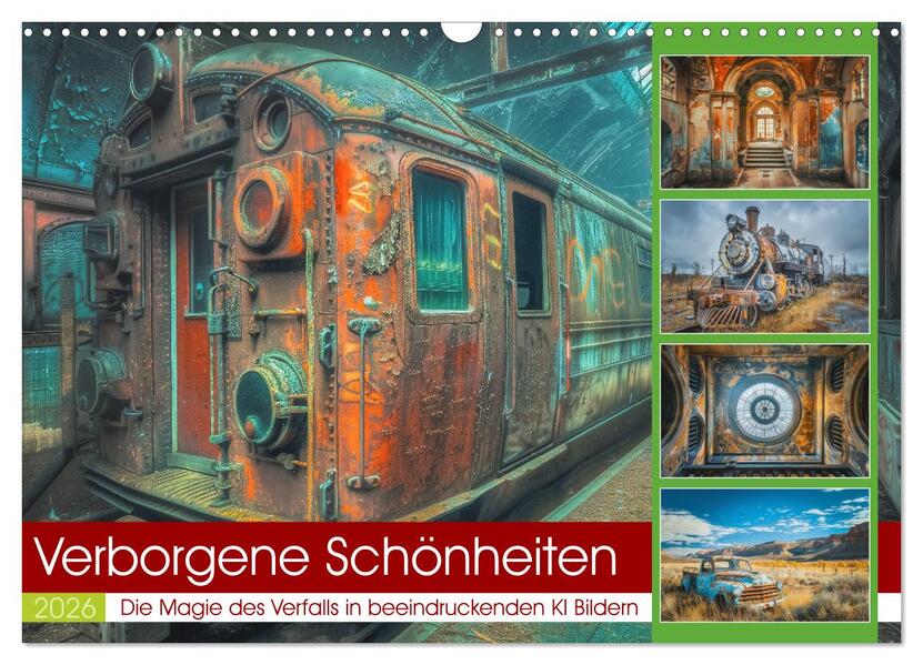 Verborgene Schönheiten (Wandkalender 2026 DIN A3 quer) CALVENDO Monatskalender