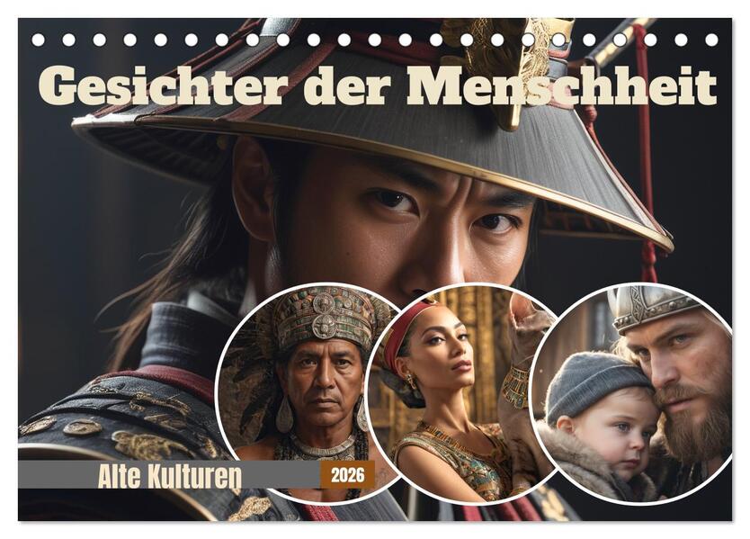 Gesichter der Menschheit (Tischkalender 2026 DIN A5 quer) CALVENDO Monatskalender