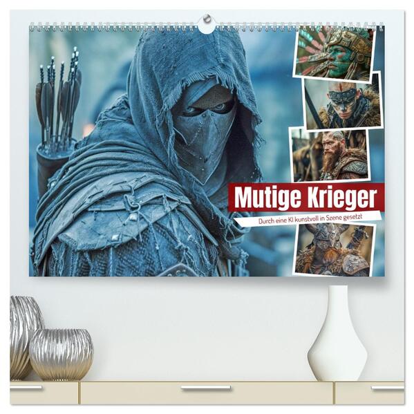 Mutige Krieger (hochwertiger Premium Wandkalender 2026 DIN A2 quer) Kunstdruck in Hochglanz