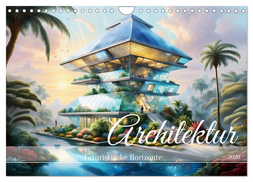 Architektur Futuristische Horizonte (Wandkalender 2026 DIN A4 quer) CALVENDO Monatskalender