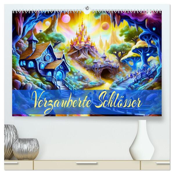 Verzauberte Schlösser (hochwertiger Premium Wandkalender 2026 DIN A2 quer) Kunstdruck in Hochglanz