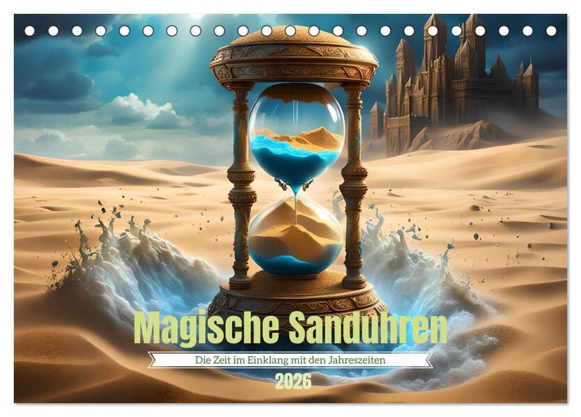 Magische Sanduhren (Tischkalender 2026 DIN A5 quer) CALVENDO Monatskalender