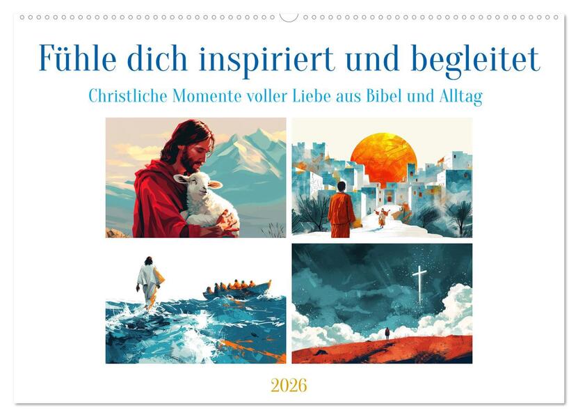 Fühle dich inspiriert und begleitet (Wandkalender 2026 DIN A2 quer) CALVENDO Monatskalender