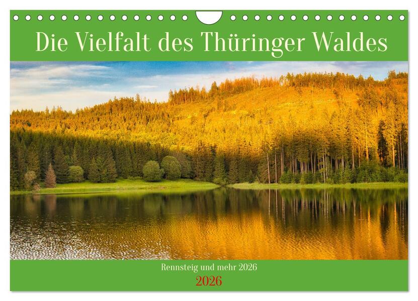 Die Vielfalt des Thüringer Waldes (Wandkalender 2026 DIN A4 quer) CALVENDO Monatskalender