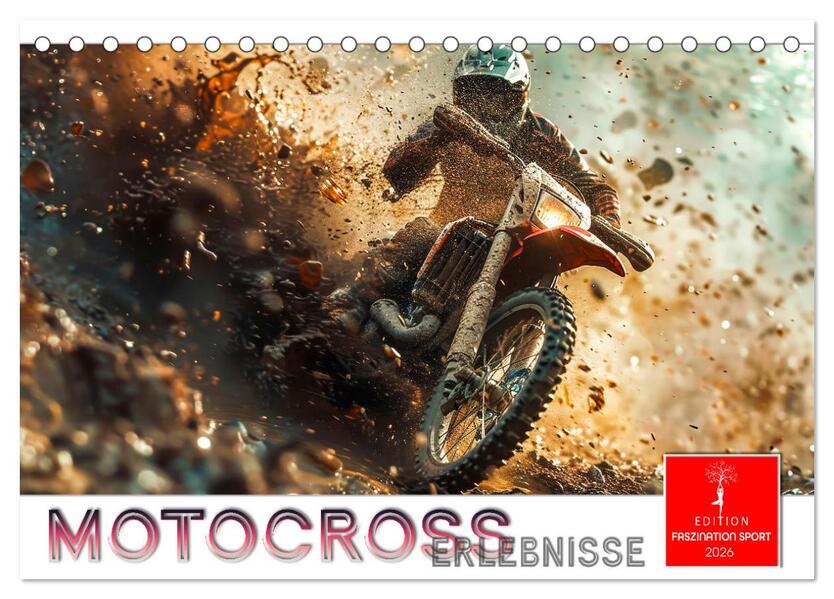 Motocross Erlebnisse (Tischkalender 2026 DIN A5 quer) CALVENDO Monatskalender