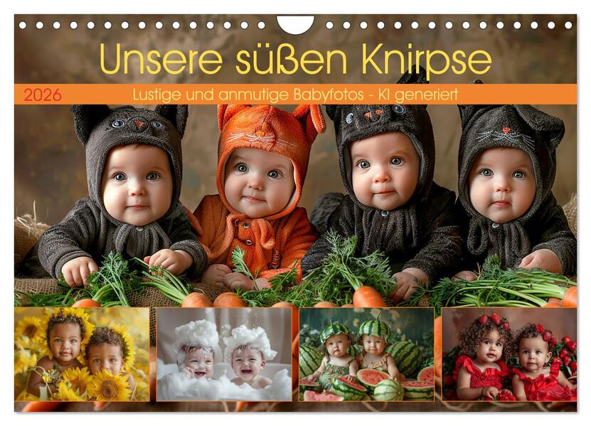 Unsere süßen Knirpse (Wandkalender 2026 DIN A4 quer) CALVENDO Monatskalender