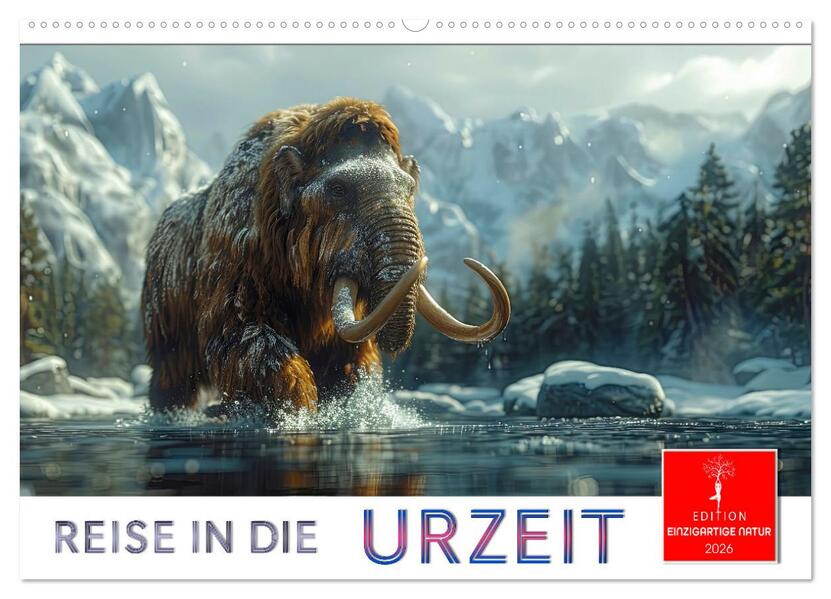 Reise in die Urzeit (Wandkalender 2026 DIN A2 quer) CALVENDO Monatskalender