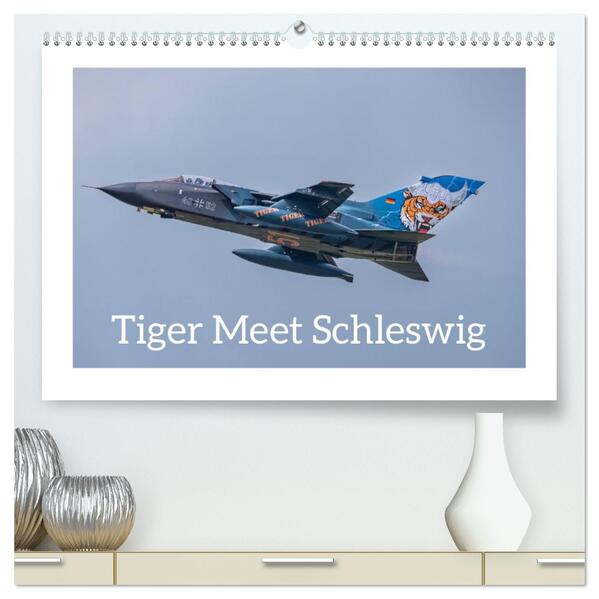 Tiger Meet Schleswig (hochwertiger Premium Wandkalender 2026 DIN A2 quer) Kunstdruck in Hochglanz