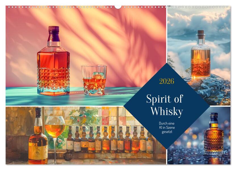 Spirit of Whisky (Wandkalender 2026 DIN A2 quer) CALVENDO Monatskalender