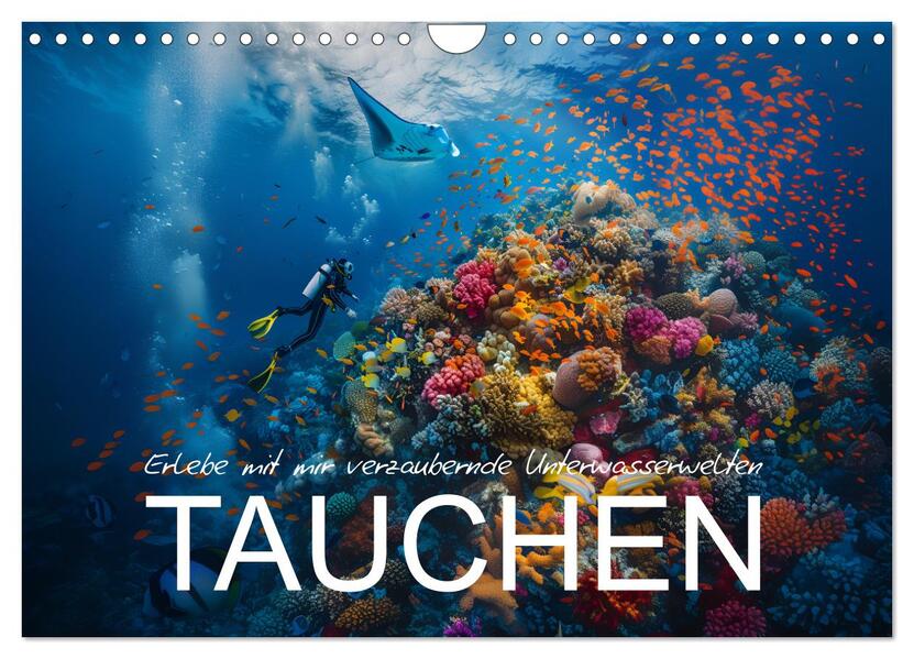 Erlebe mit mir verzaubernde Unterwasserwelten Tauchen (Wandkalender 2026 DIN A4 quer) CALVENDO Monatskalender