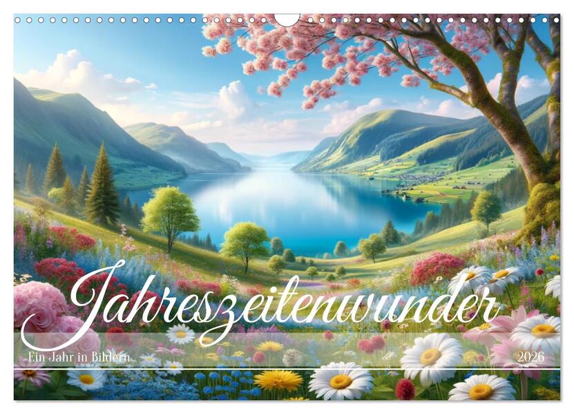 Jahreszeitenwunder: Ein Jahr in Bildern (Wandkalender 2026 DIN A3 quer) CALVENDO Monatskalender